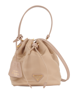 Re-Edition 1978 Re-Nylon Mini Bag,Nylon/Leather,Beige, 7/D, S/DB/E/CL, 3*